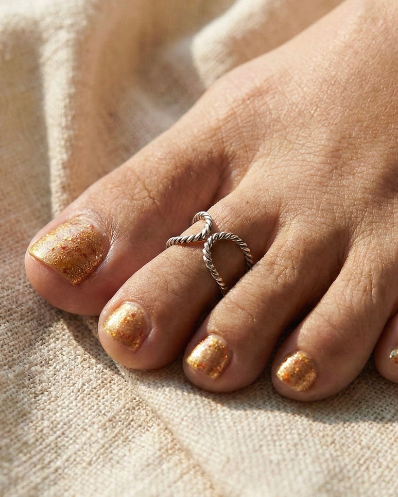 Nitya Reversible Toe Ring (Pair) - Smith JewelsToering