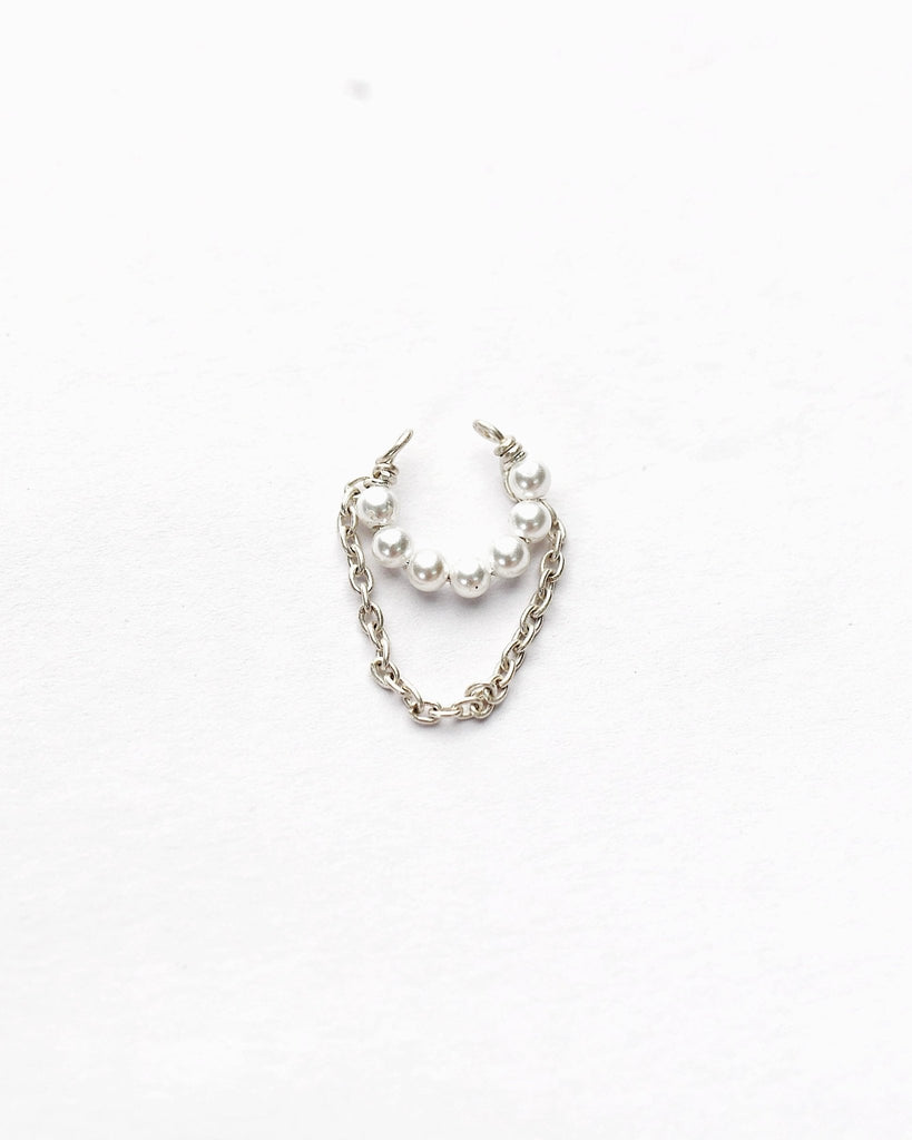 Pearl Cascade Chain Ear Cuff - Smith JewelsEarrings