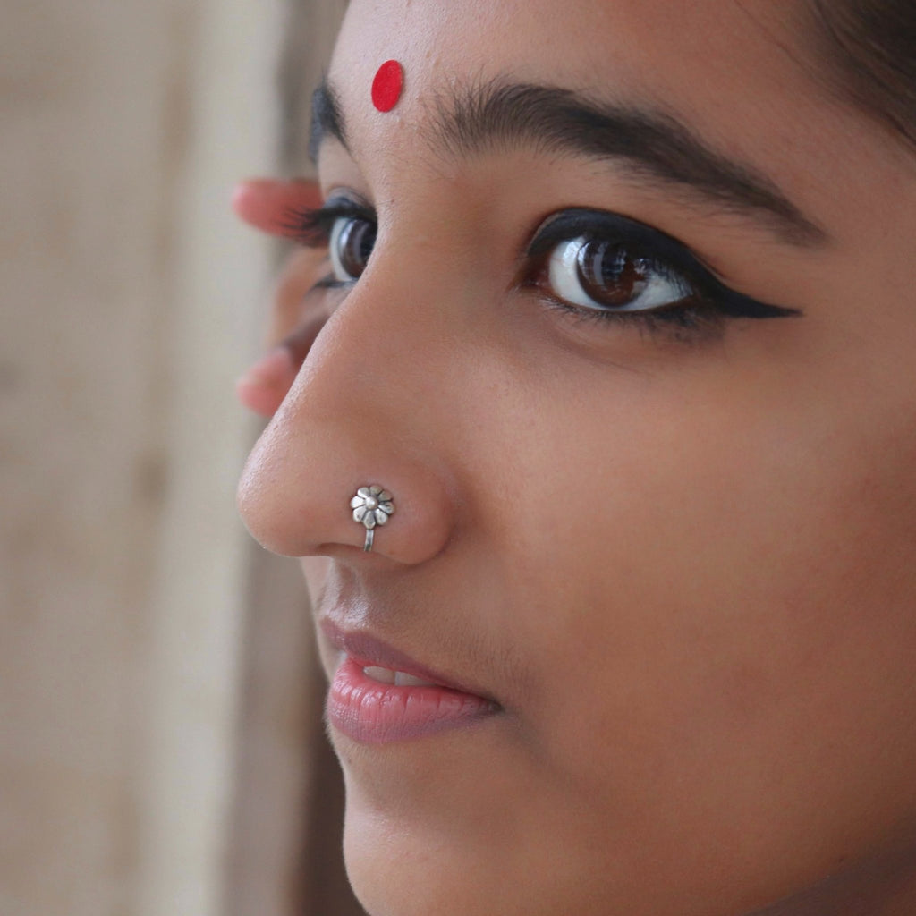 Phool Nose Pin (wire or Clip - on) - Smith JewelsNose Accessories