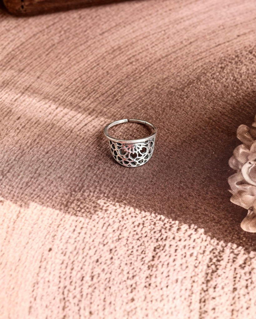 Silver Jali Thumb Nail Ring - Smith JewelsFinger Ring