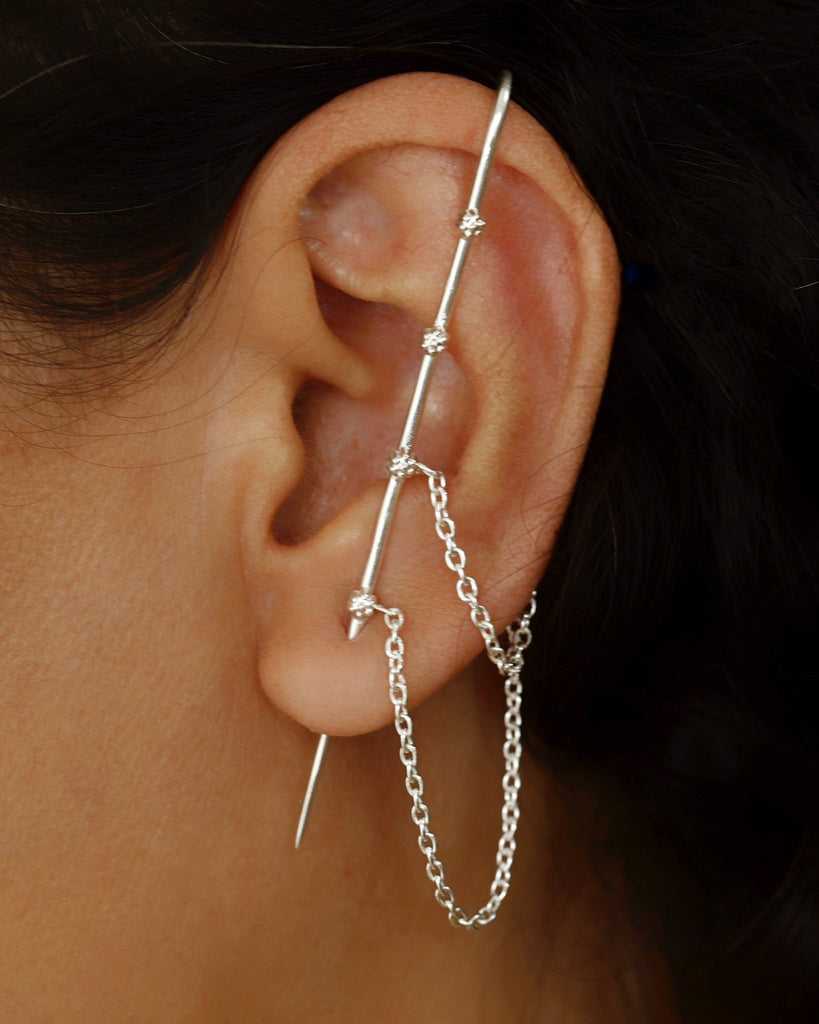 Stellar Spine Chain Earring - Smith JewelsEarrings