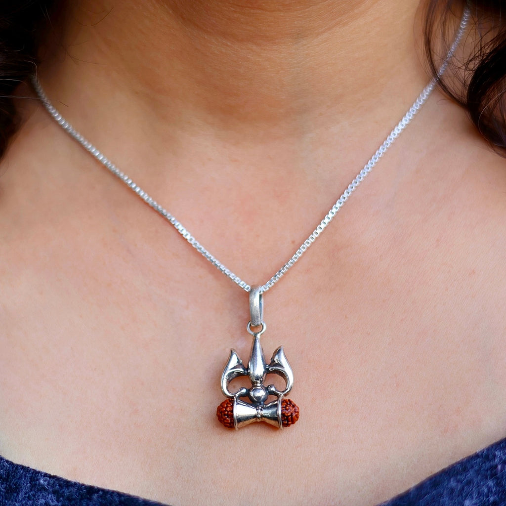 Trishul Damru Unisex Pendant - Smith Jewels