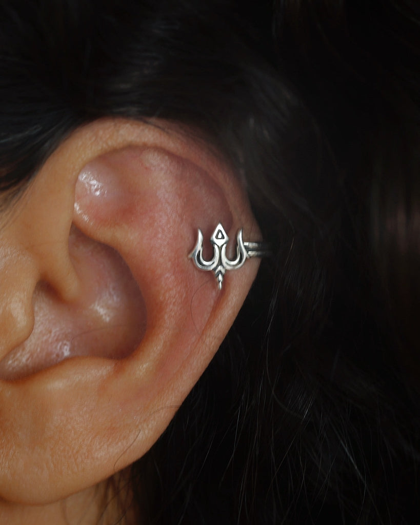 Unisex Trishul Ear Cuff - Smith JewelsEarrings