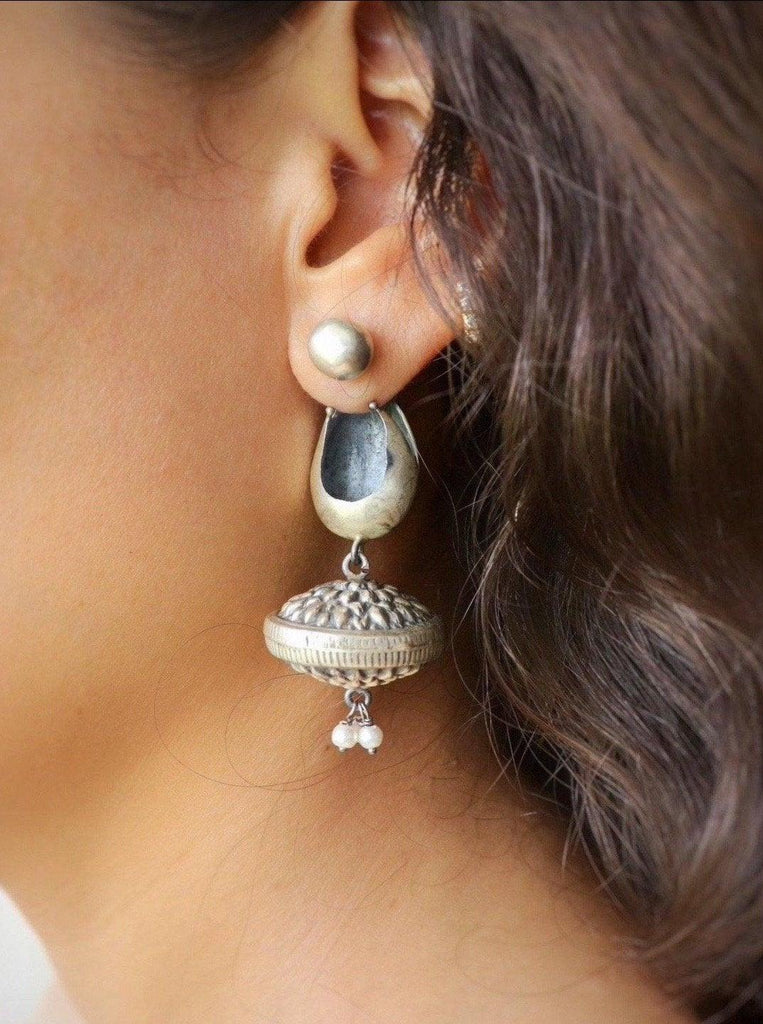 Badam Reversable Jhumka - Smith Jewels