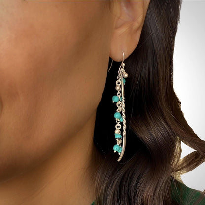 Cocktail Stick Turquoise Earrings - Smith Jewels