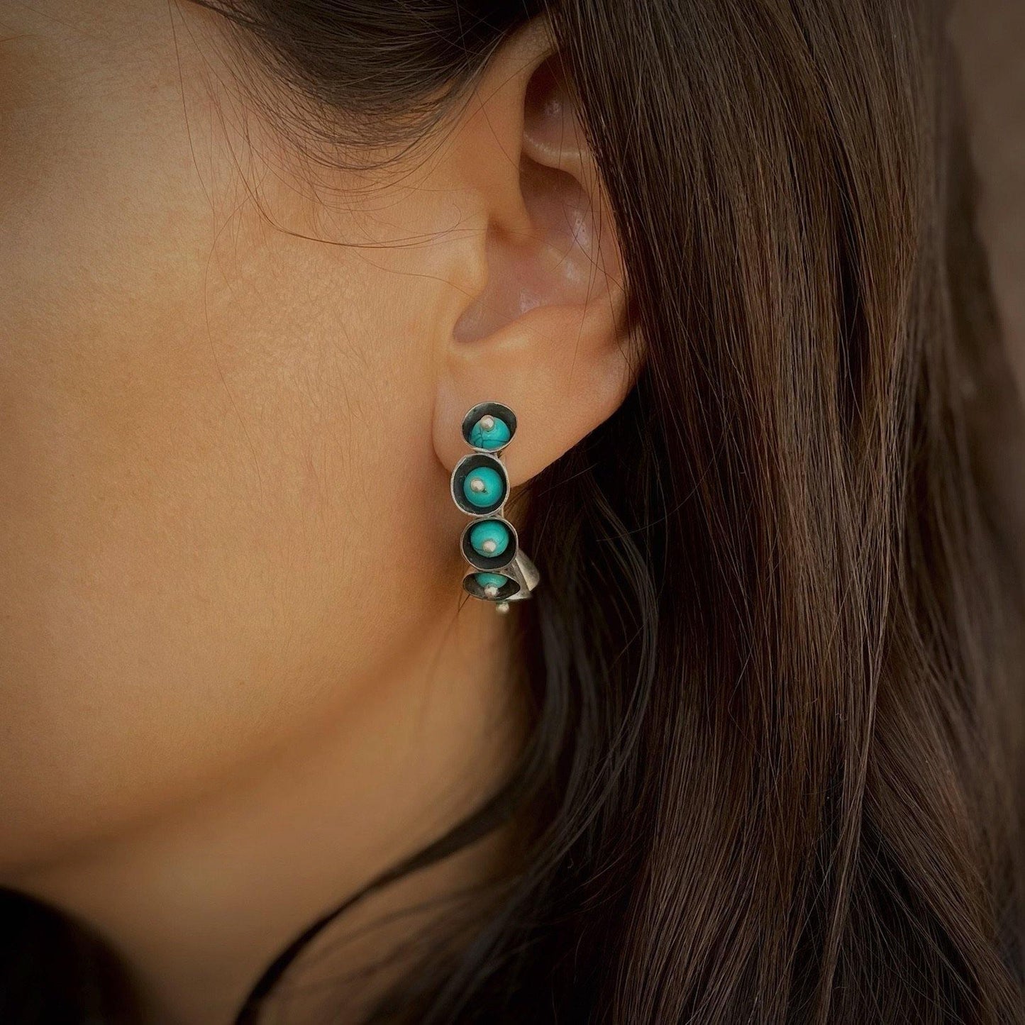 Turquoise Cones Earrings - Smith Jewels
