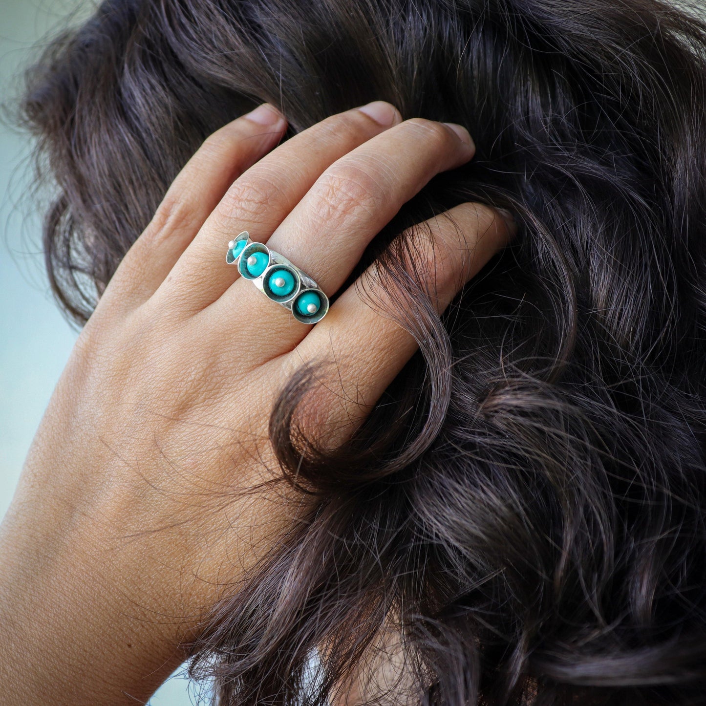 Turquoise Cones Ring - Smith Jewels