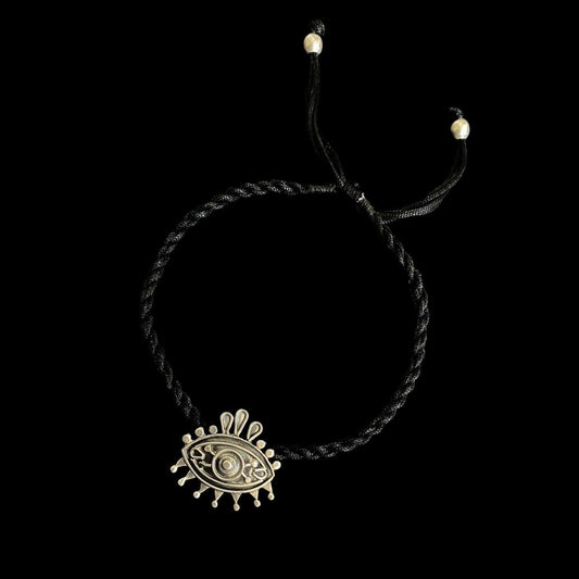 Black Thread Evil Eye Nazarbattu Anklet – Silver Throne - 925 Silver  Jewellery