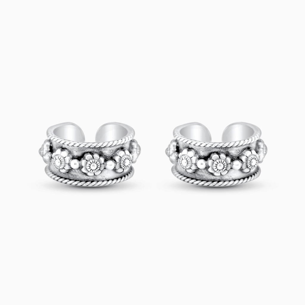 Flowers band Toe - Rings (Pair) - Smith JewelsToering