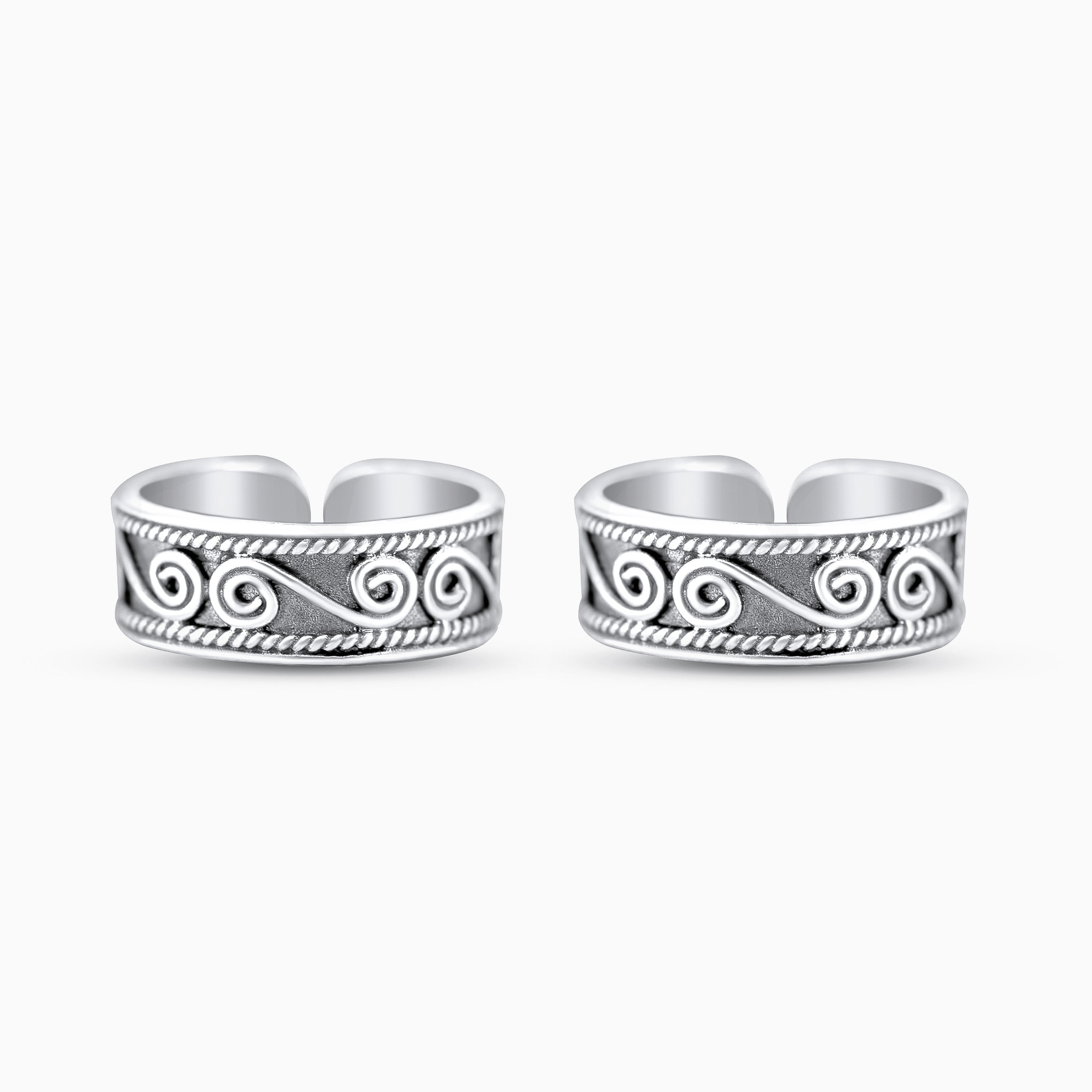 Indian traditional Toe Rings in silver – Karizma Jewels