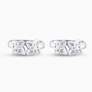 Open Square Toe-Rings (Pair)