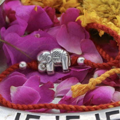 Handcrafted Little Silver Haathi Rakhi - Smith Jewels