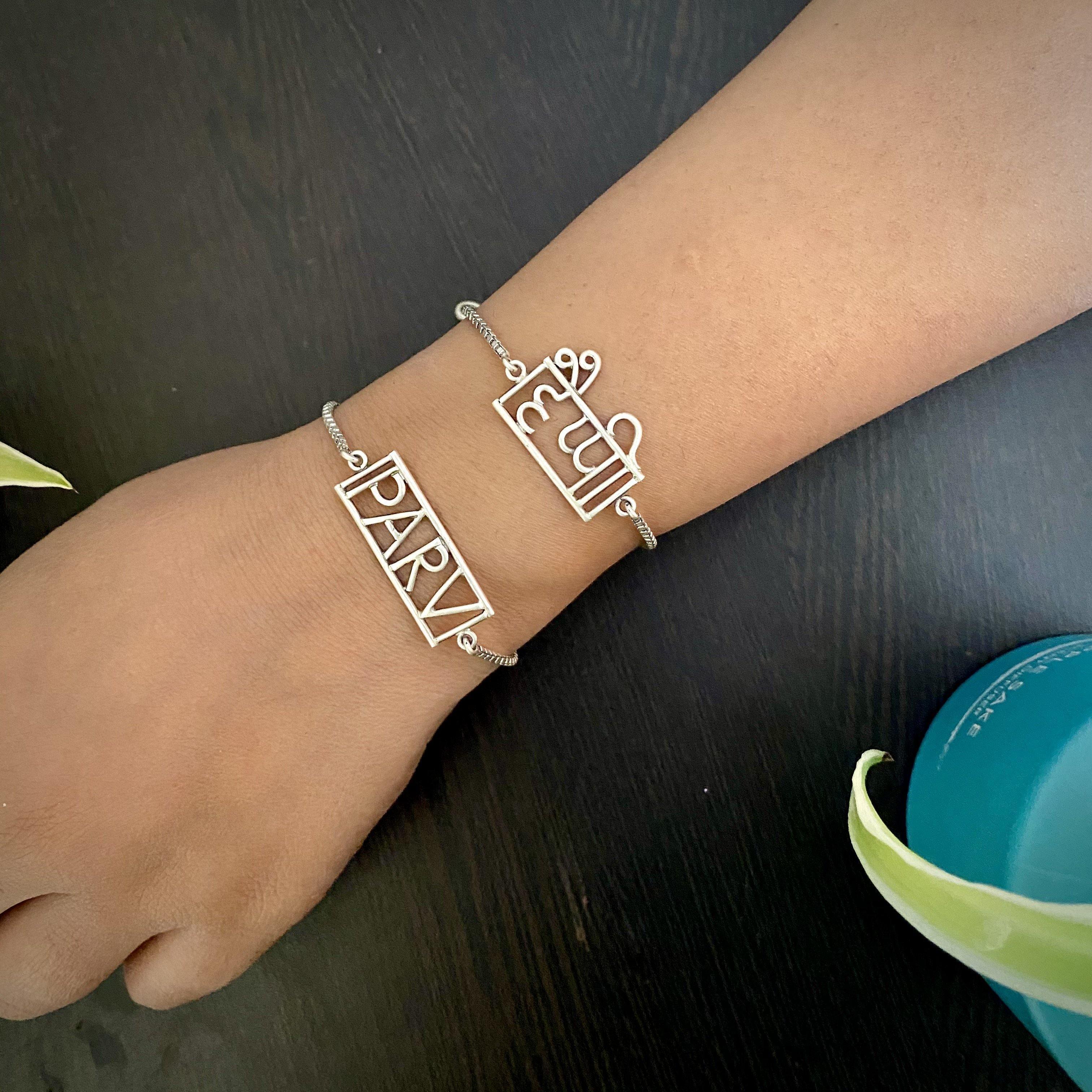 Chand tara polki personalised bracelet  AZGA