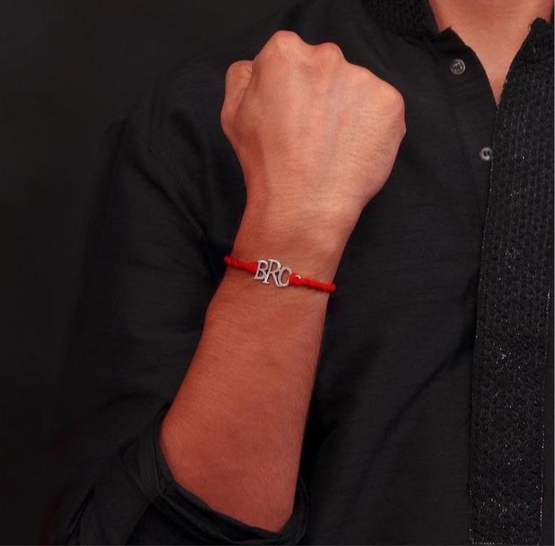 Handcrafted Silver Bro Rakhi - Smith Jewels