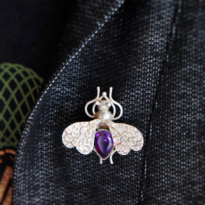 Housefly Brooch ( Purple) - Smith Jewels