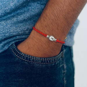 Aries Silver Rakhi (March 21 - April 19)- Crystal Quartz
