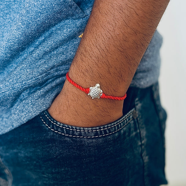 Silver Turtle Rakhi