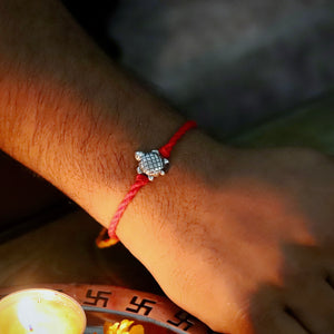 Silver Turtle Rakhi