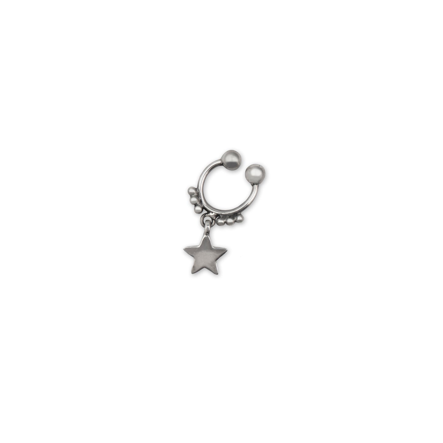 Star Septum Ring (wire or Clip-on)