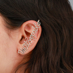 I am Unstoppable Ear cuff/Earrings
