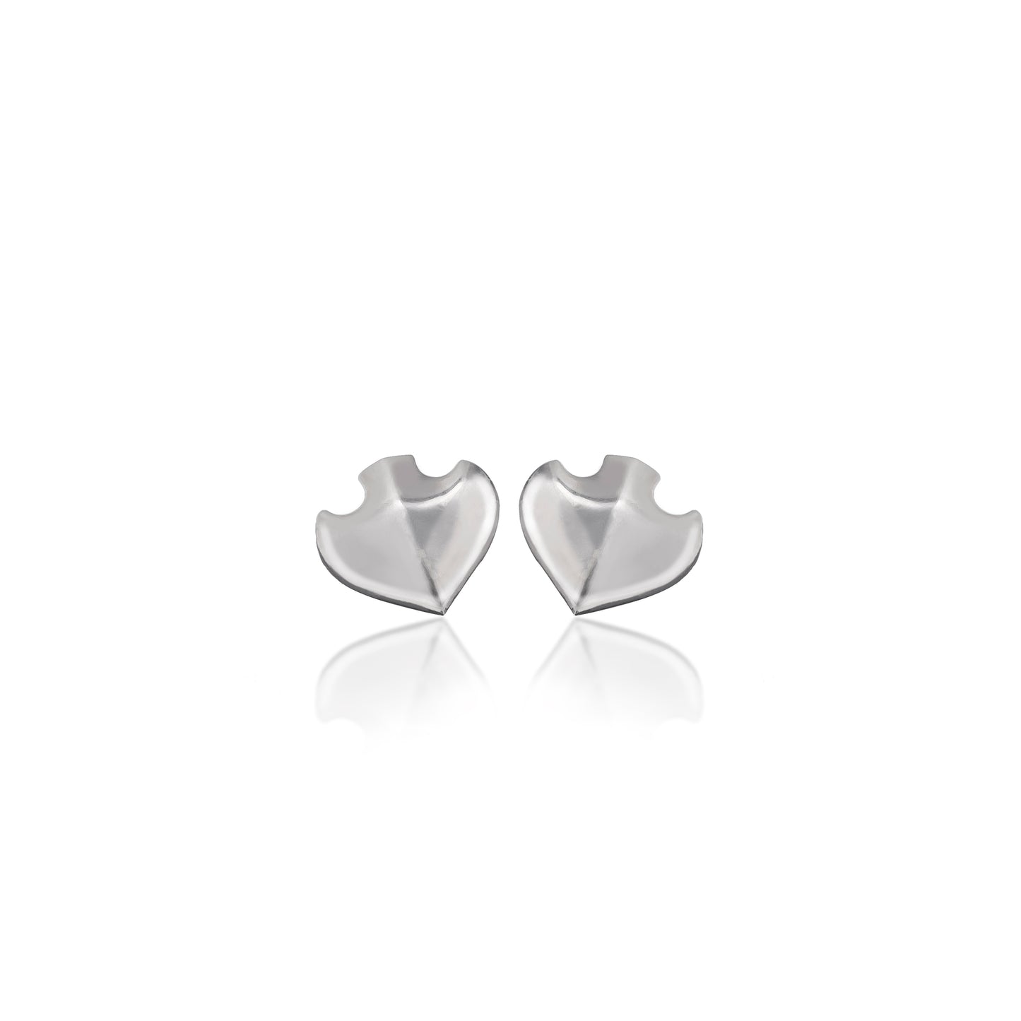 Silver Spade Earrings