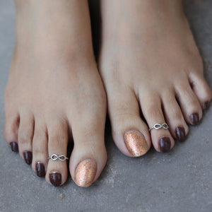 Infinity Toe-Rings (Pair)