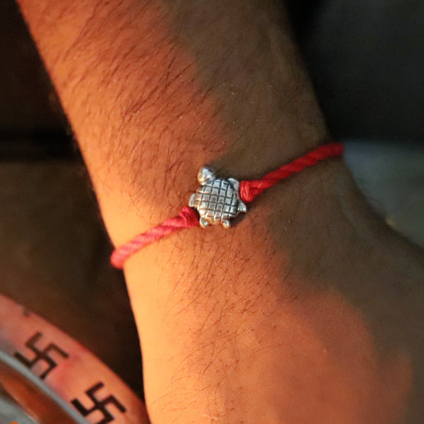 Silver Turtle Rakhi