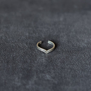 Stacked Chevron Middi Ring