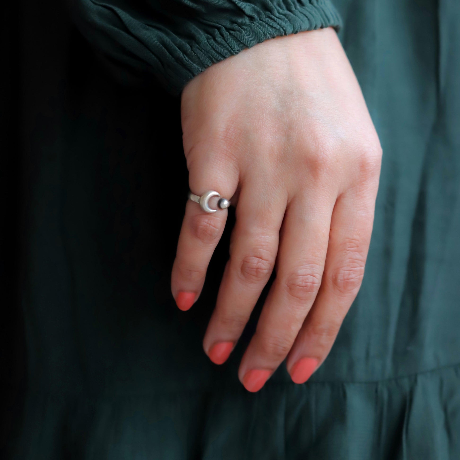 Lunar Pinki Finger or Middi Ring - Smith Jewels