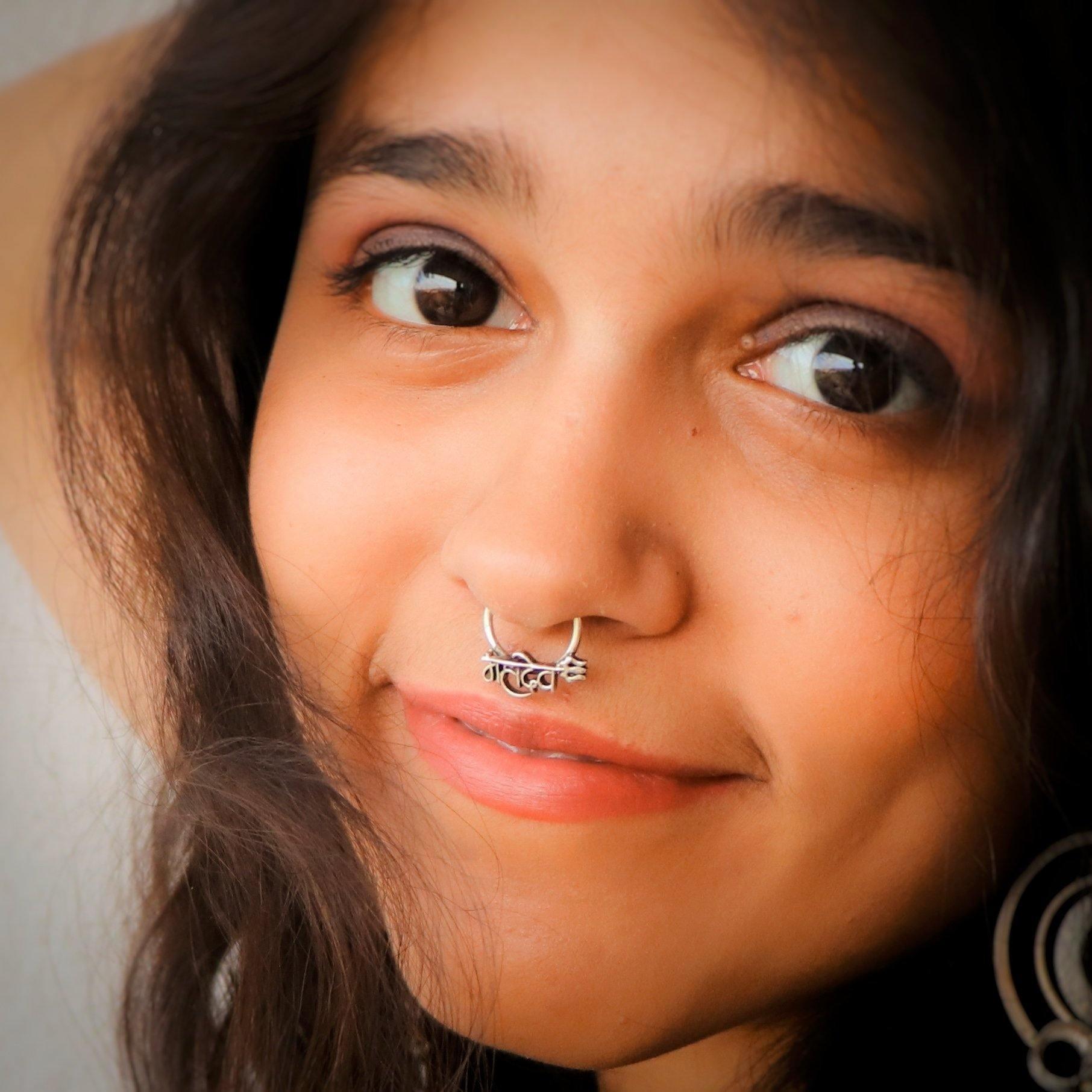 Mahadev Septum Ring (wire or Clip-on) - Smith Jewels