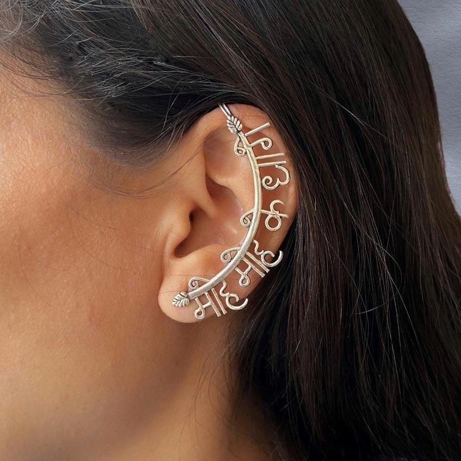 Buy Wonderment Hoop Earrings In Oxidised 925 Silver from Shaya by CaratLane