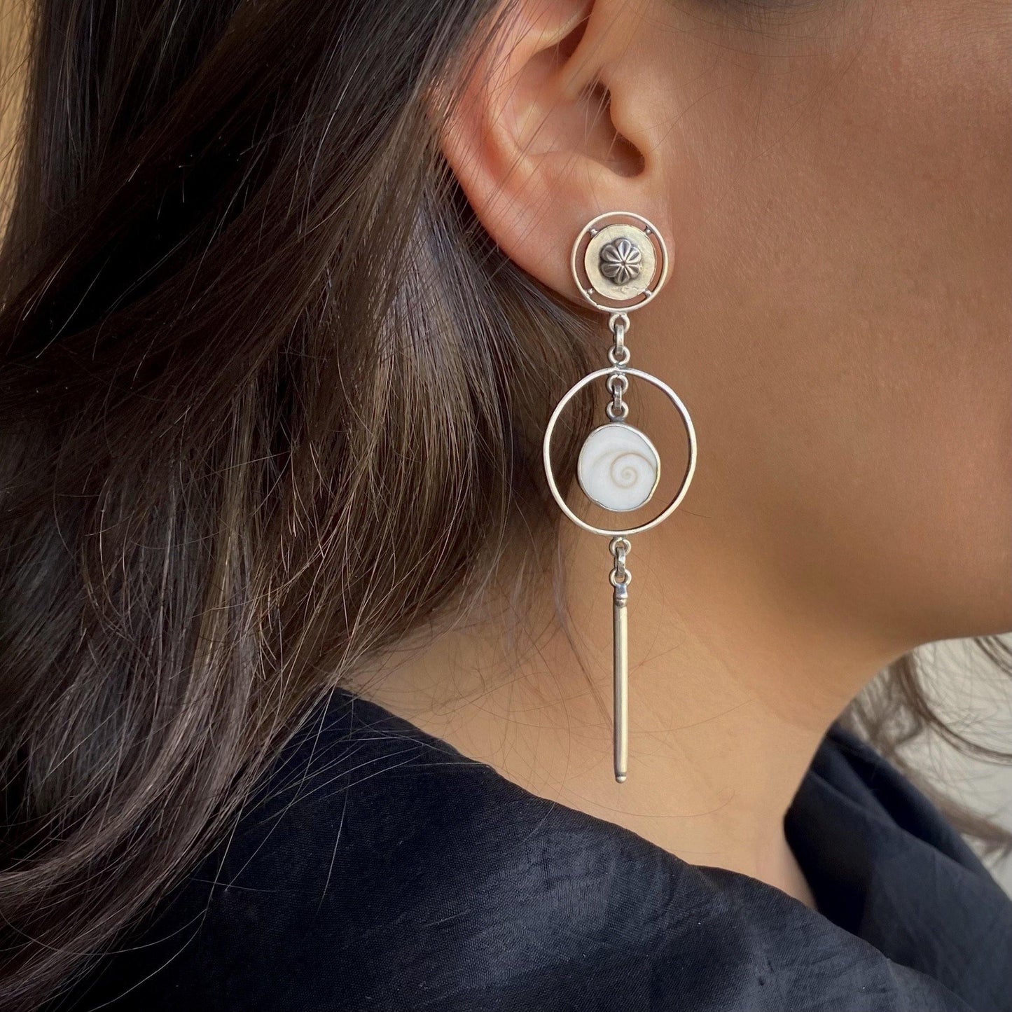 Moon shell Earrings - Smith Jewels
