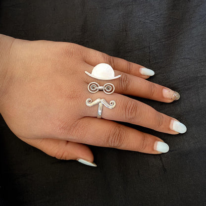 Moustache Emoji Ring - Smith Jewels