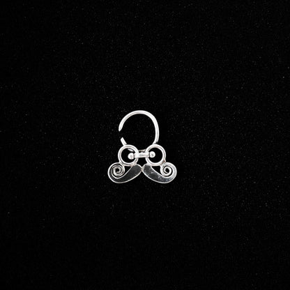 Moustache Septum Ring (wire or Clip-on) - Smith Jewels