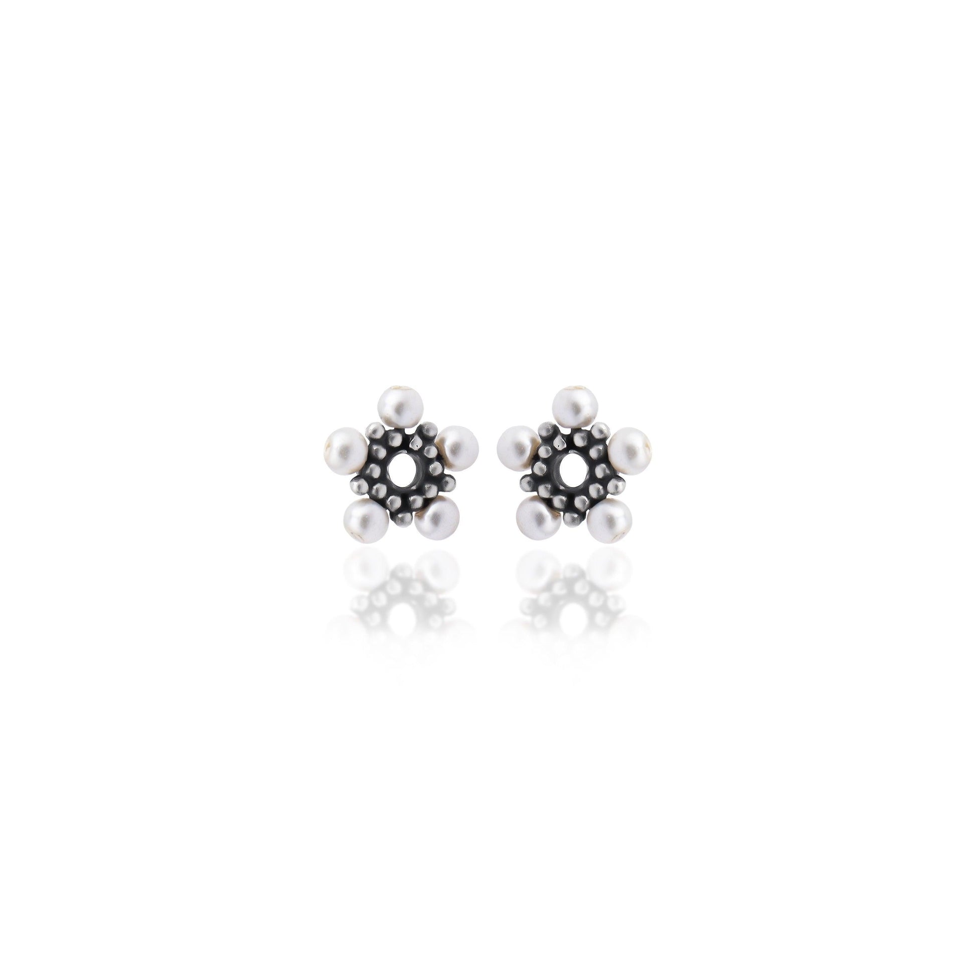 Pearl Flower Earrings - Smith Jewels