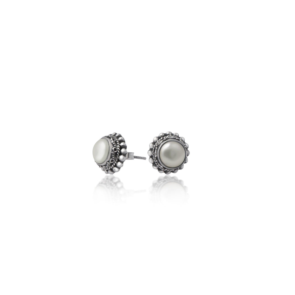 Pearl Rava Studs Earrings - Smith Jewels