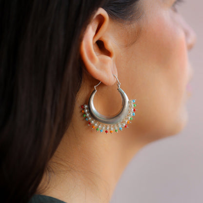 Rainbow Hoop Earrings - Smith Jewels