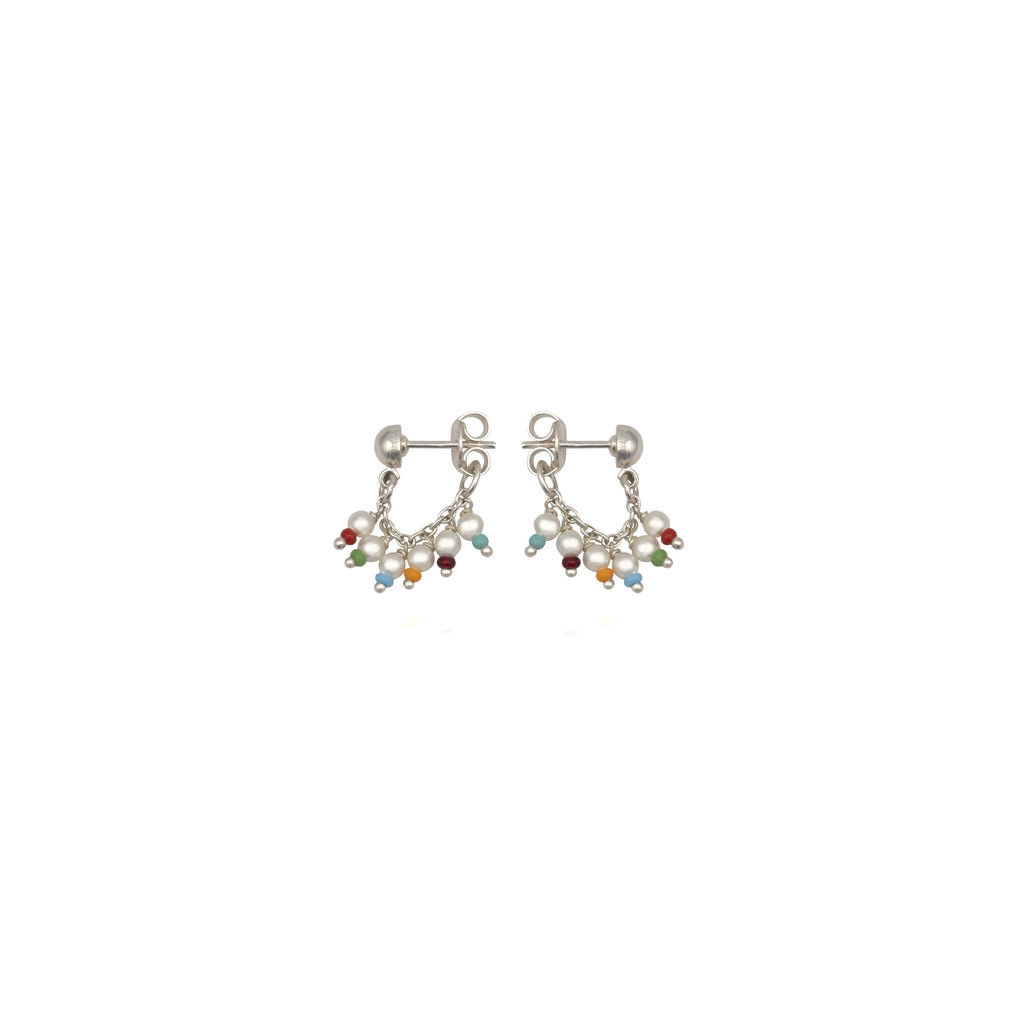 Rainbow Pearl Droplets Earrings - Smith JewelsEarrings