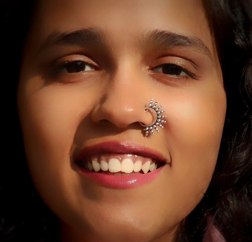 Rava Spikes Nath (wire or Clip-on) - Smith Jewels