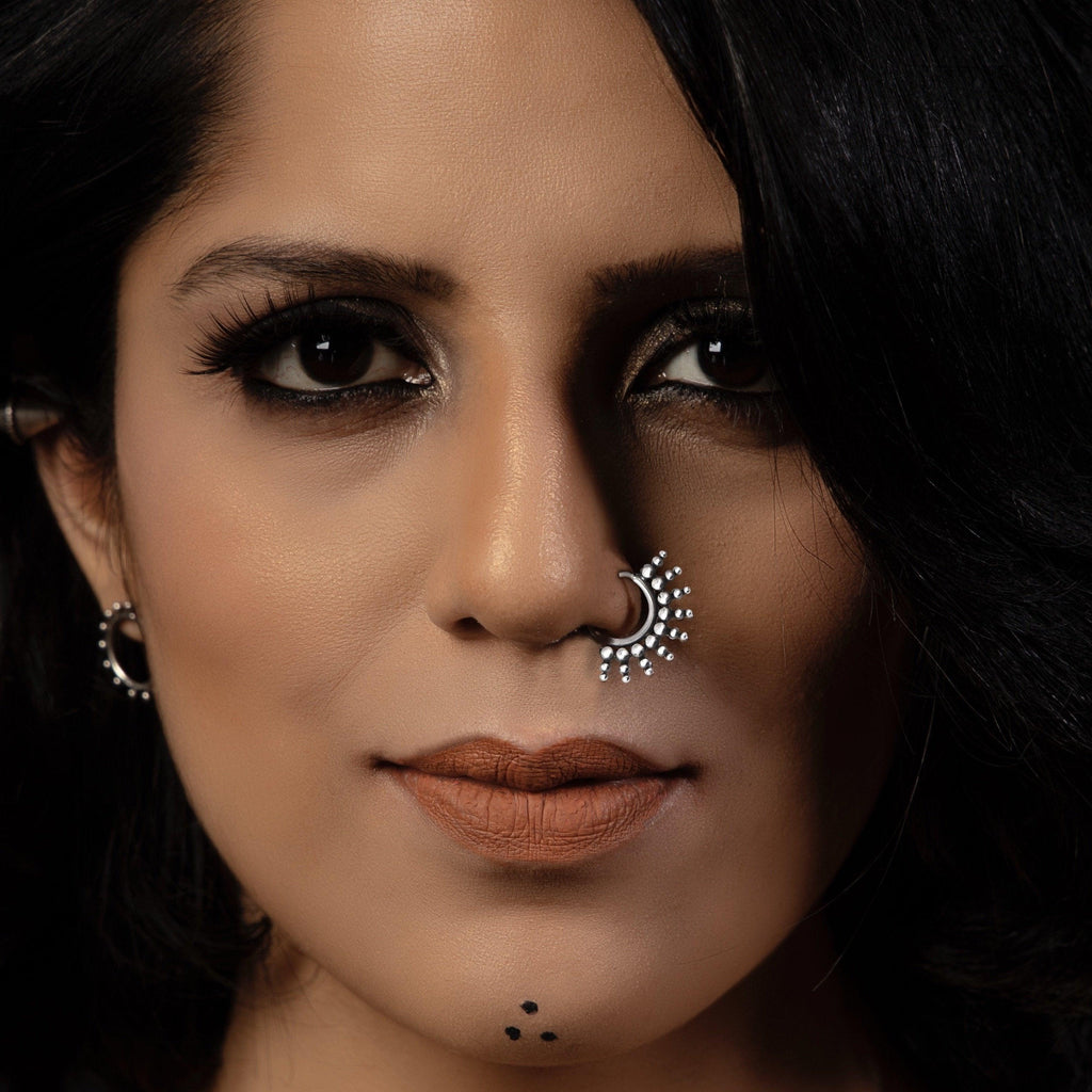 Rava Spikes Nath (wire or Clip-on) - Smith Jewels