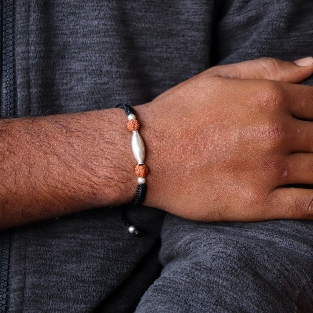 Rice grain Nazarbattu Bracelet( Black/ Red) - Smith JewelsWrist Wear