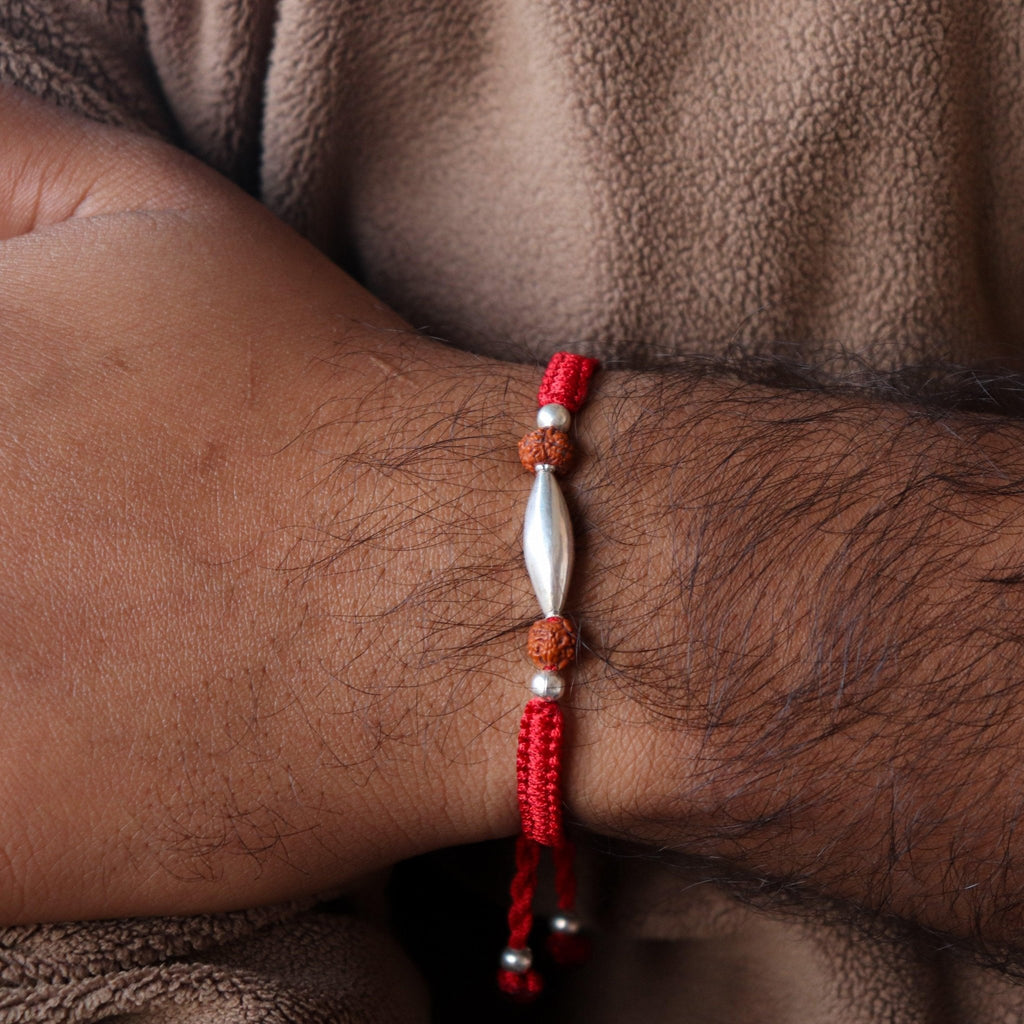 Rice grain Nazarbattu Bracelet( Black/ Red) - Smith JewelsWrist Wear