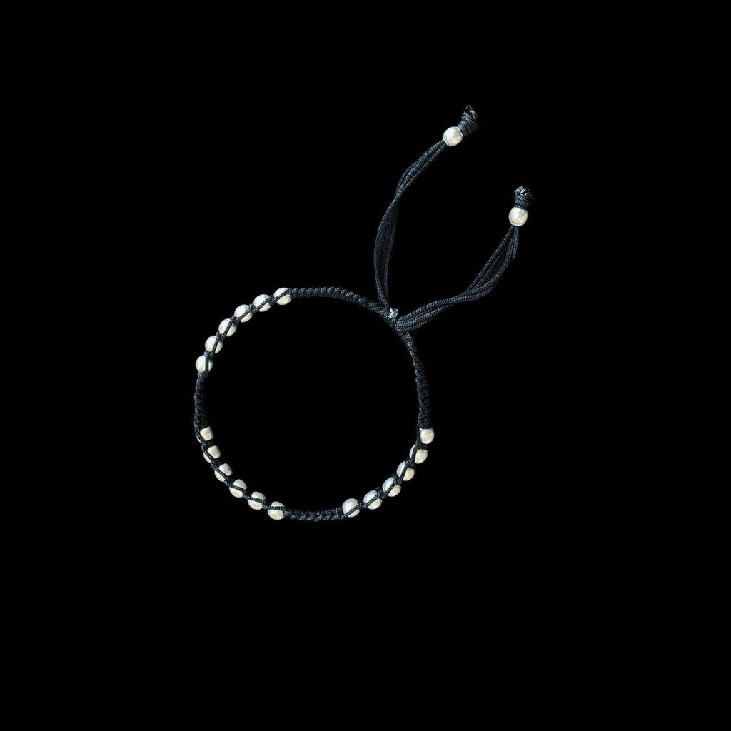 Silver Ball Nazarbattu anklet - Smith Jewels