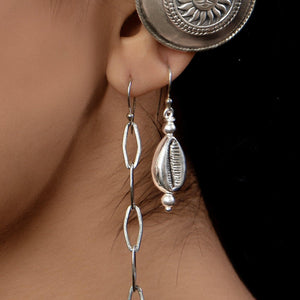 Silver Cowrie Earrings - Smith Jewels