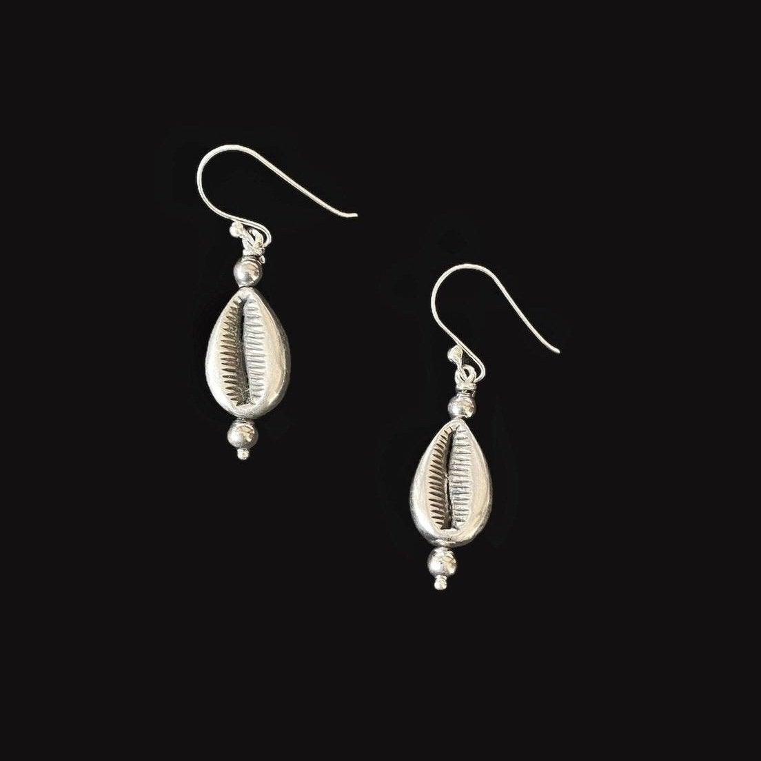 Silver Cowrie Earrings - Smith Jewels
