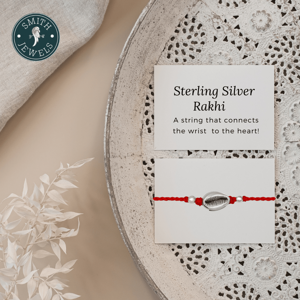 Silver Cowrie Rakhi - Smith JewelsRakhi