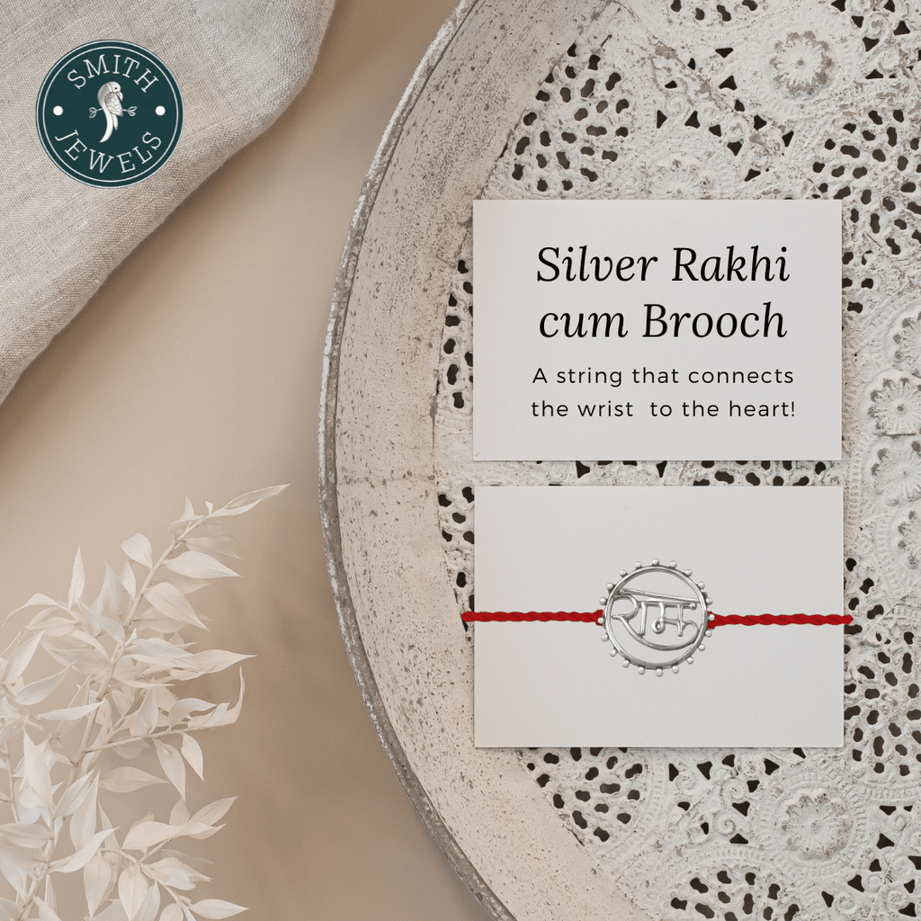 Silver Ram Rakhi cum Brooch - Smith JewelsRakhi