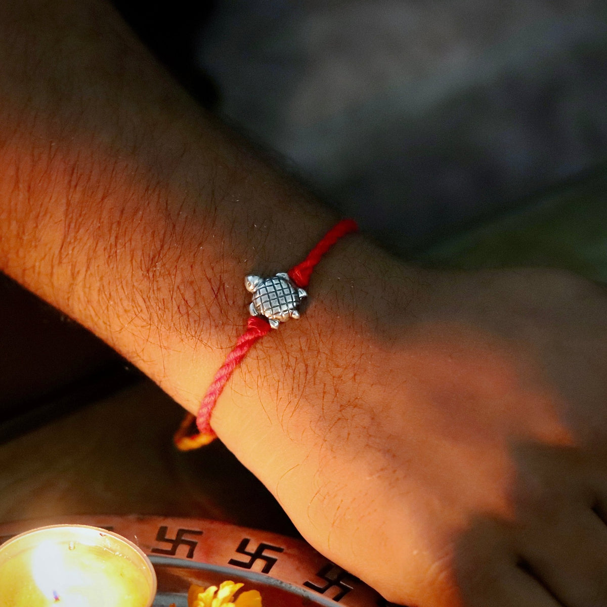 Silver Turtle Rakhi – Smith Jewels