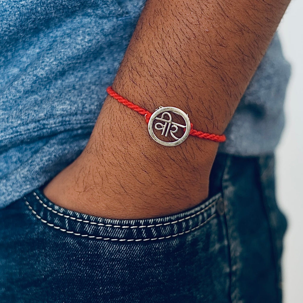 Silver Veer Rakhi cum Brooch - Smith JewelsRakhi