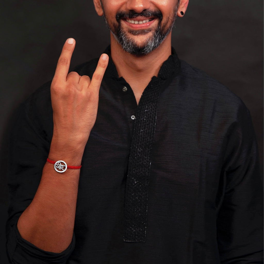 Silver Veer Rakhi cum Brooch - Smith JewelsRakhi